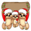 Picture of Sloth Couple with 1 kid