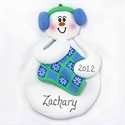 Picture of Baby Snowman with Blue Blankie