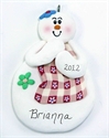 Picture of Baby Snowman with Pink Blankie
