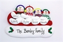 Picture of Sledding Snow Family of 4
