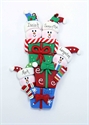 Picture of Snowman Family of 4 on Presents 