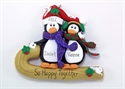 Picture of Penguin Couple on Sled