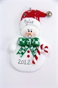 Picture of Snowman Holding Candy Cane