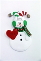 Picture of Snowman with heart and funny hat
