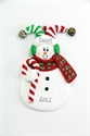 Picture of Snowman with candy cane and funny hat