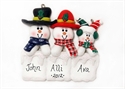 Picture of Snowman Family on Ice Cube with 1 kid