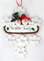 Picture of Snowman Couple with 7 Flakes