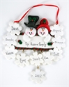 Picture of Snowman Couple with 10 flakes