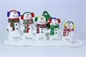 Picture of Standing Snowman Family with 3 kids