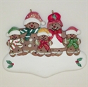 Picture of Gingerbread family with 3 kids