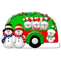 Picture of Snow Couple in Camper with 4 kids