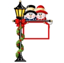 Picture of Snow Couple on Lamp post