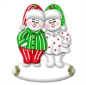 Picture of Snow Couple in PJs