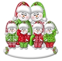 Picture of Snow Couple in PJs with 4 kids