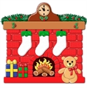 Picture of Fireplace with 3 stockings